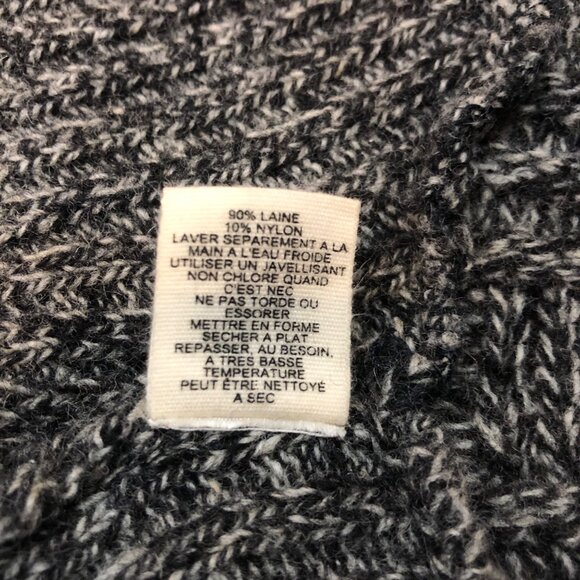 Anthropologie Canary Soft Wool Blend Cable Knit Gray Cardigan Size S/P - Picture 12 of 12